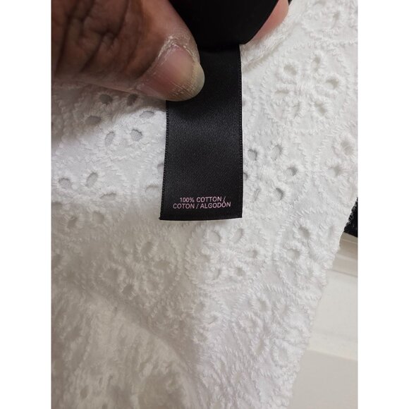 Victoria Secret White Sleeveless Victorian Eyelet Lace A-Line Dress Size S/P - Picture 11 of 12